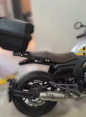 赛科龙RE560后尾架扶手改装碳钢RE600摩托车尾箱改装货架保险杠