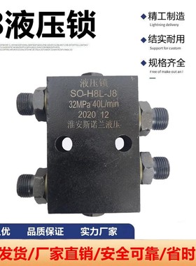 SO-H8L-J8管式液压锁双向液压油缸支腿升降平台吊车保压阀锁止阀
