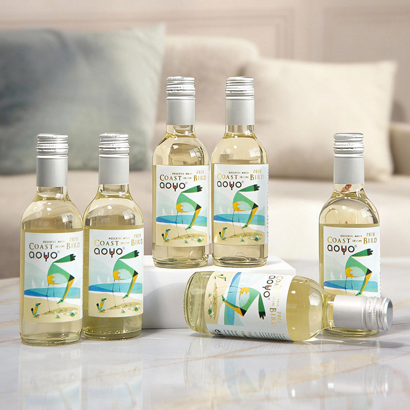 傲鱼红酒原瓶原装进口小瓶白葡萄酒海岸鸟微甜果香小葡萄酒187ml