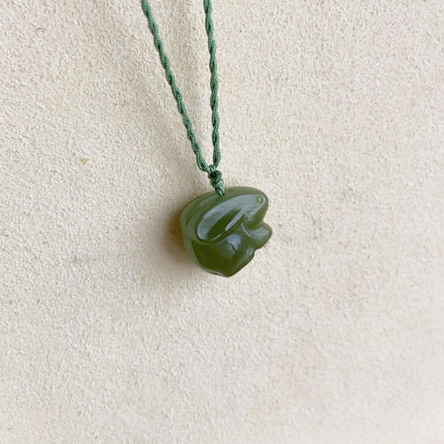 和田玉吊坠项链兔天然正品