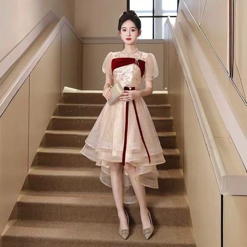 十八18岁成人礼女生礼服高中生毕业典礼主持人艺考声音乐生演出服