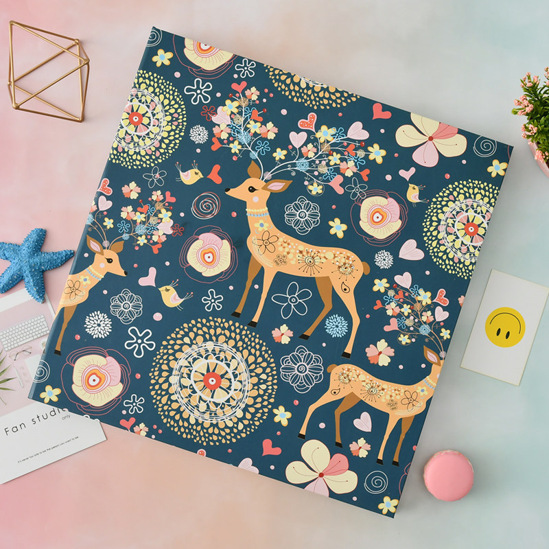 18寸覆膜相册宝宝儿童成长记录纪念册diy相册手工家庭影集粘贴式