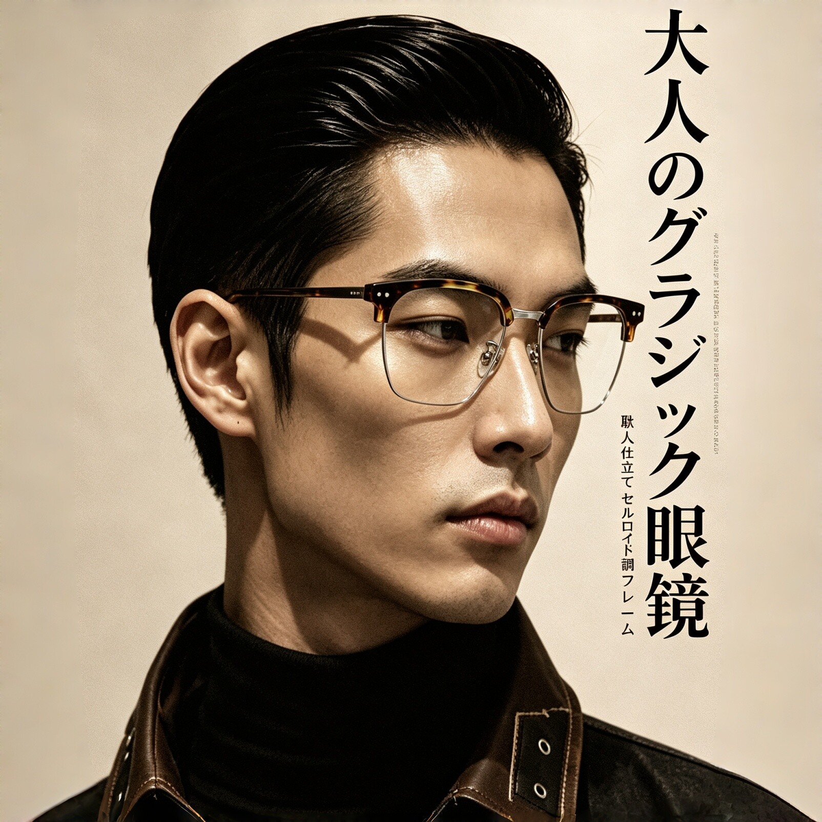 日本半框防蓝光近视眼镜