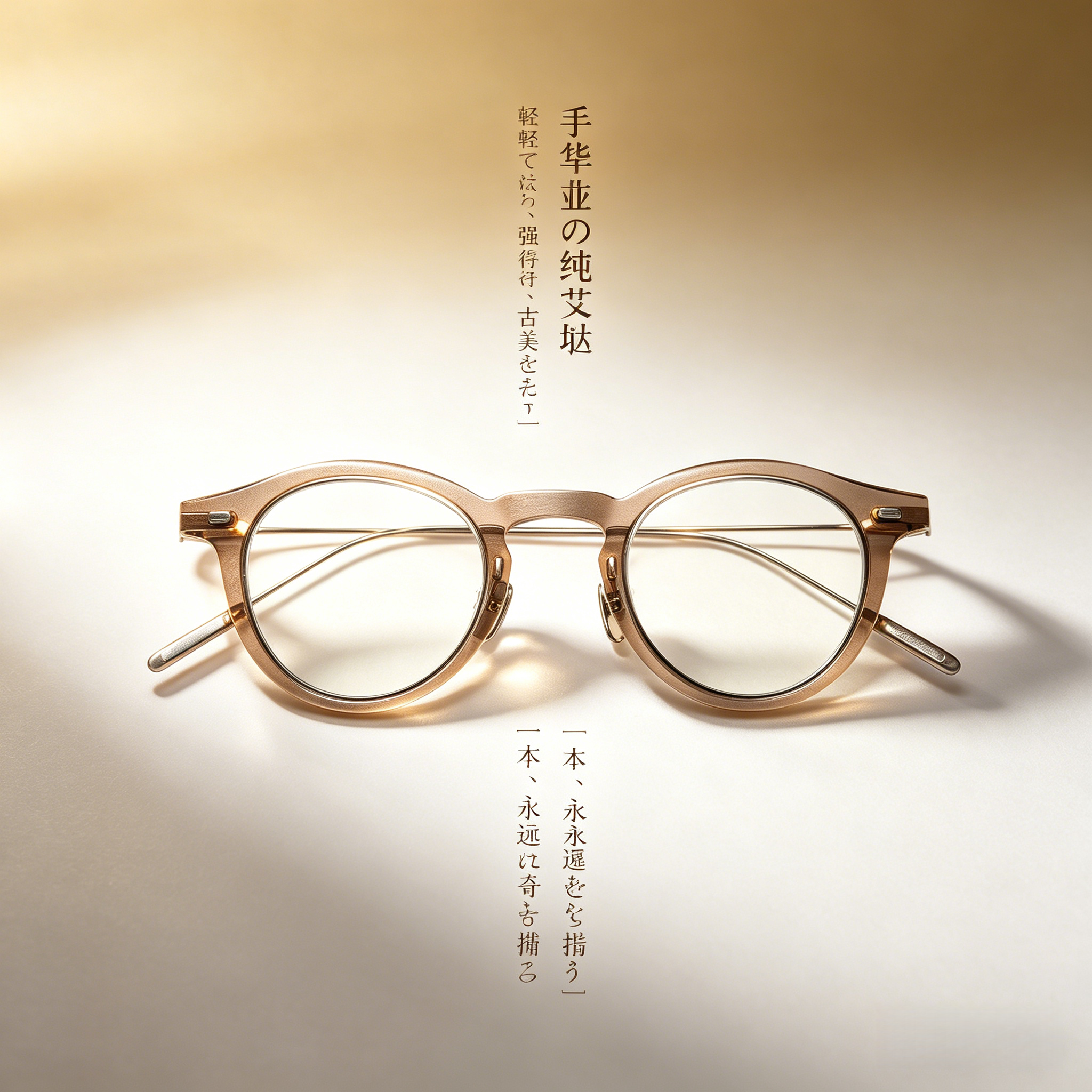 密语纪明星同款超轻纯钛透色板材手制眼镜男女KHOTY手制近视镜架