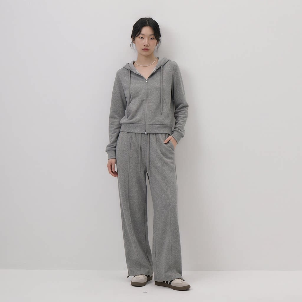 卡帕苏轻运动卫衣+运动裤套装宽松休闲2026秋季新品CBJ86L0337