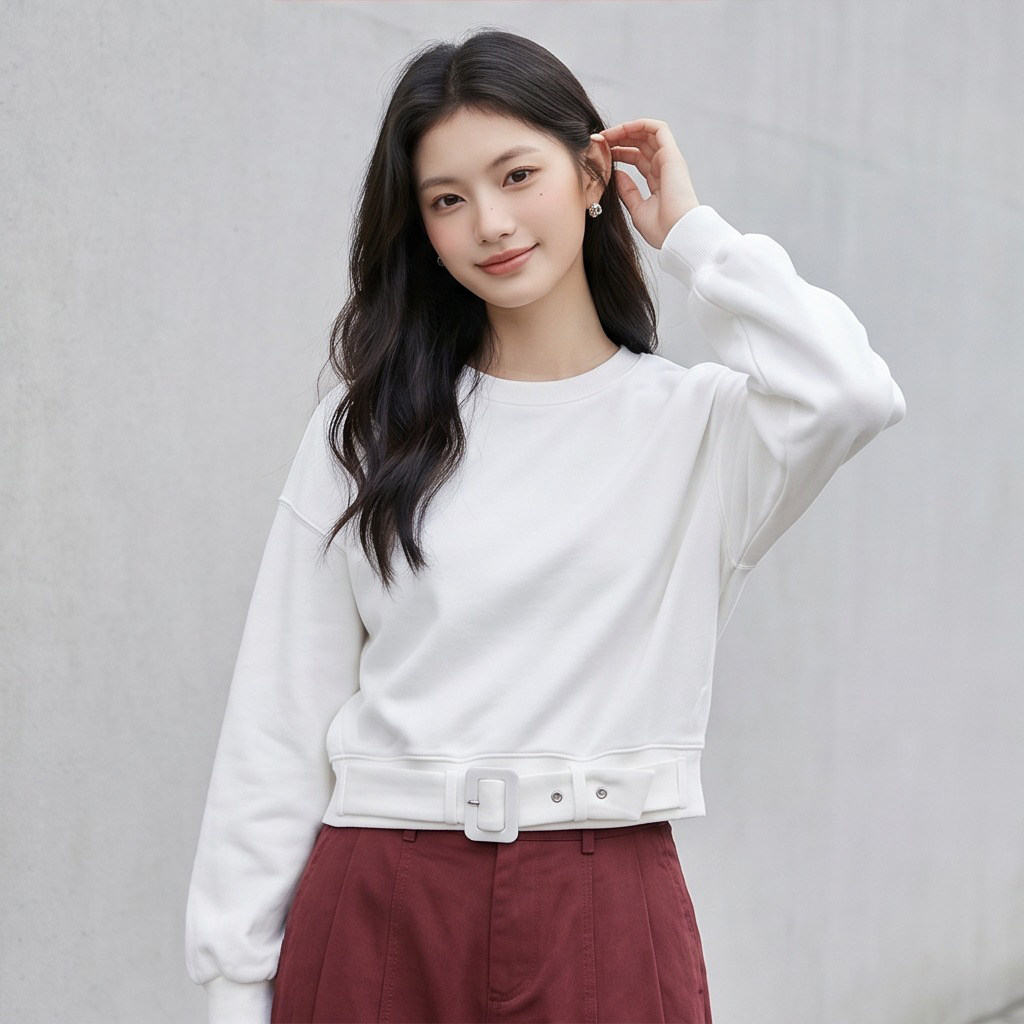 【KOMPASU商场同款】时尚百搭长袖显瘦卫衣外套女春秋CYW8630019