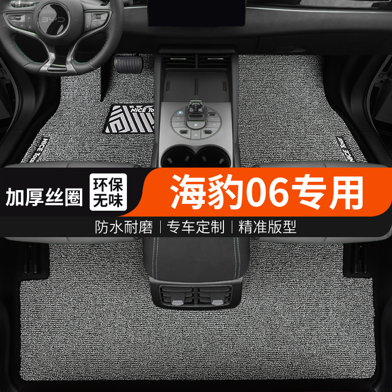 海豹06热熔丝圈地毯式脚垫主驾