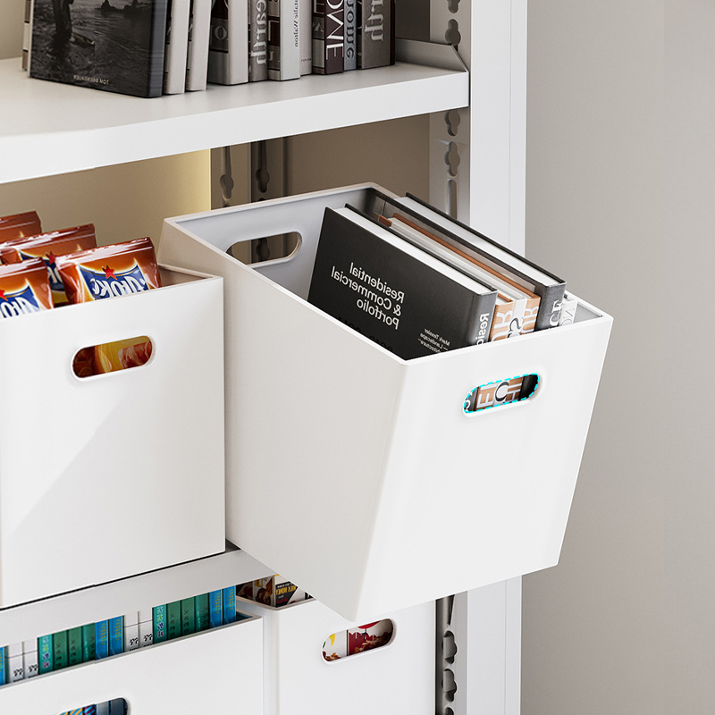 日式图书馆书架直角收纳盒