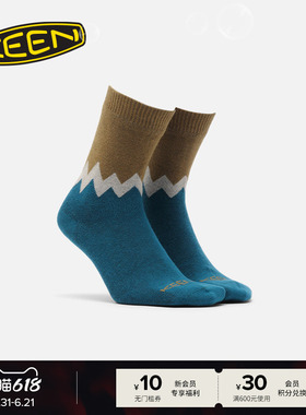 KEEN官方 KEEN WP SOCKS CREW男女同款舒适潮搭休闲袜子