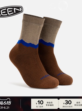 KEEN官方 KEEN WP SOCKS CREW男女同款户外舒适休闲袜子