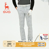 运动简约修身 字母印花长裤 直筒裤 套装 SVG高尔夫男士 球裤 早春时尚