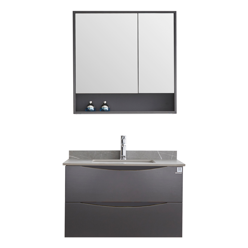 德国贝朗颜跃系列多层实木浴室柜组合80公分