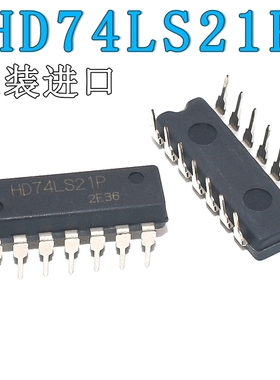 原装进口 直插 HD74LS21P 4输入端双与门 DIP-14 逻辑芯片