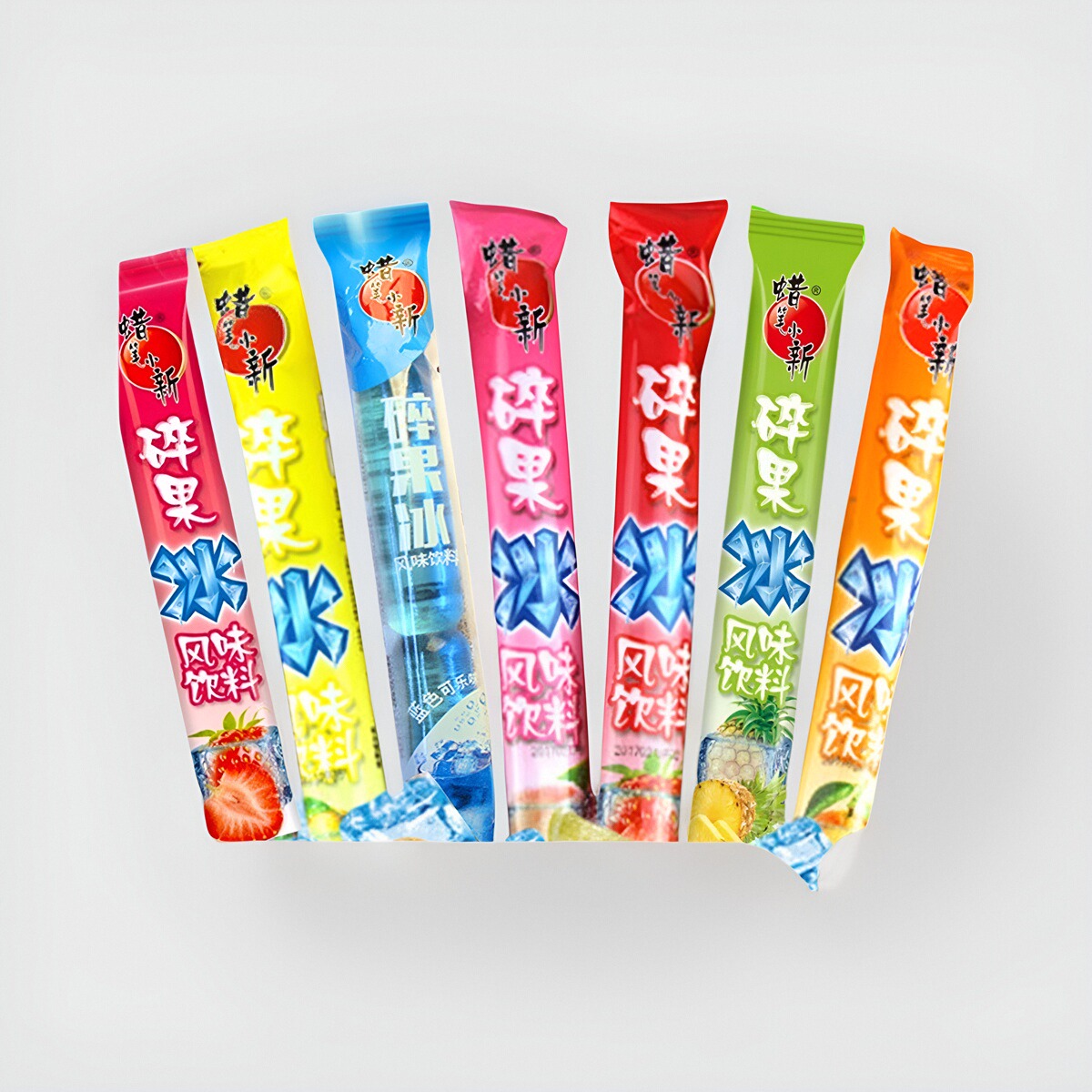 临期特价蜡笔小新碎果冰85ml碎冰冻棒棒冰整箱夏季儿童碎冰冰棍