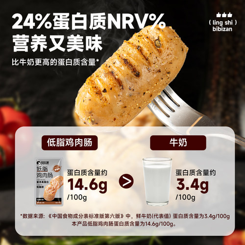 比比赞_低脂鸡肉肠_健身代餐