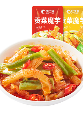 【比比赞_魔芋爽贡菜20包】素毛肚辣条小零食网红解馋下饭菜ss