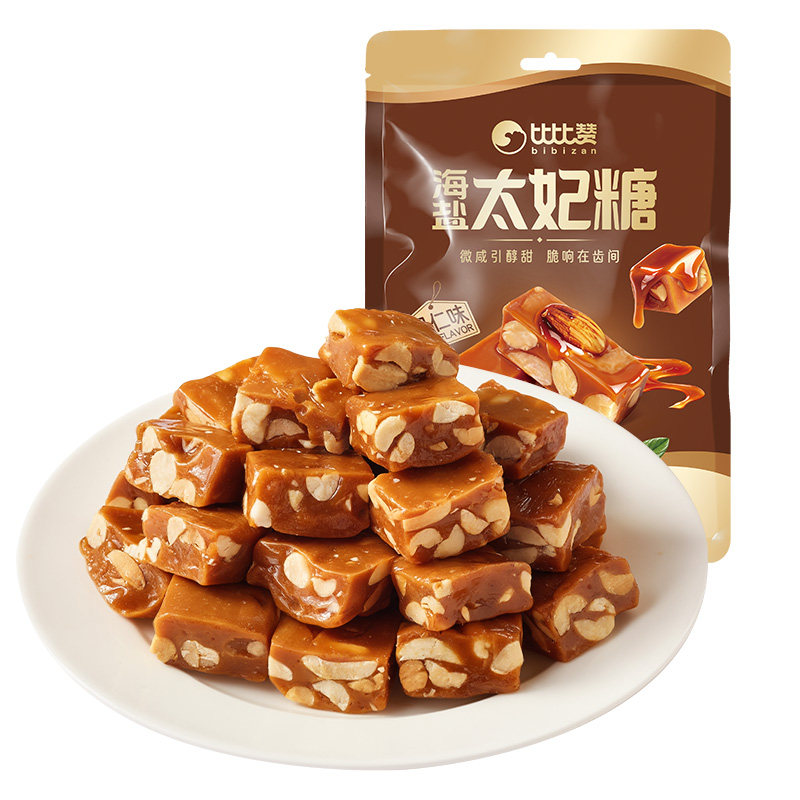 比比赞海盐太妃糖果仁花生酥糖果过年年货小零食喜糖网红小吃批发,零食/坚果/特产,传统糖果,淘宝优惠券,粉丝福利购,淘宝优惠卷