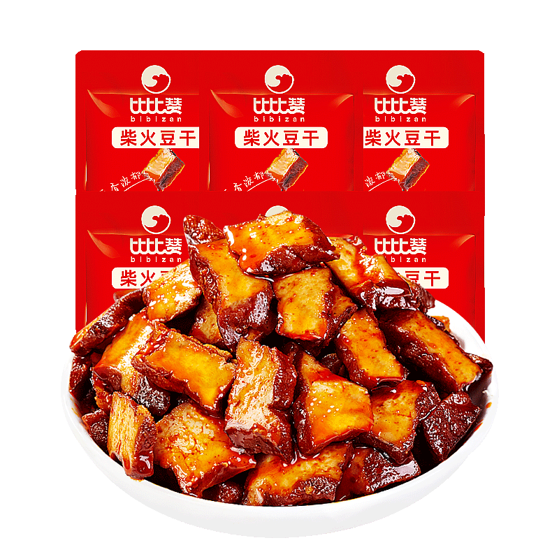 比比赞柴火豆干香辣湖南特产零食