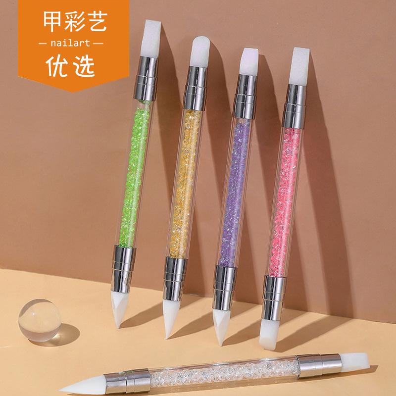 双头硅胶点钻笔美甲镂空雕刻压花