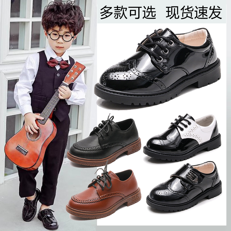 男童皮鞋英伦风学生表演鞋英伦风
