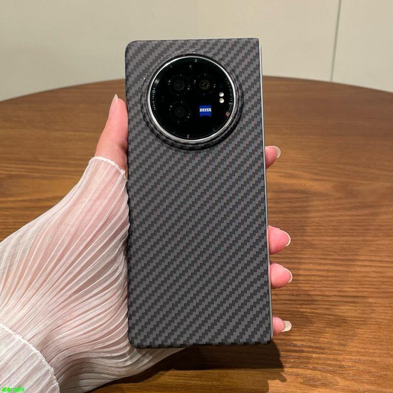 适用于vivo xfold5手机壳vivoxfold3折叠手机壳xfold2凯夫拉碳纤维纹理X Fold3 pro折叠屏xfold6保护套xfold图片
