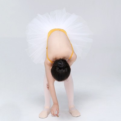 速发团体舞蹈服儿童连体服体操服中国舞基训棉吊带芭舞蕾练功服