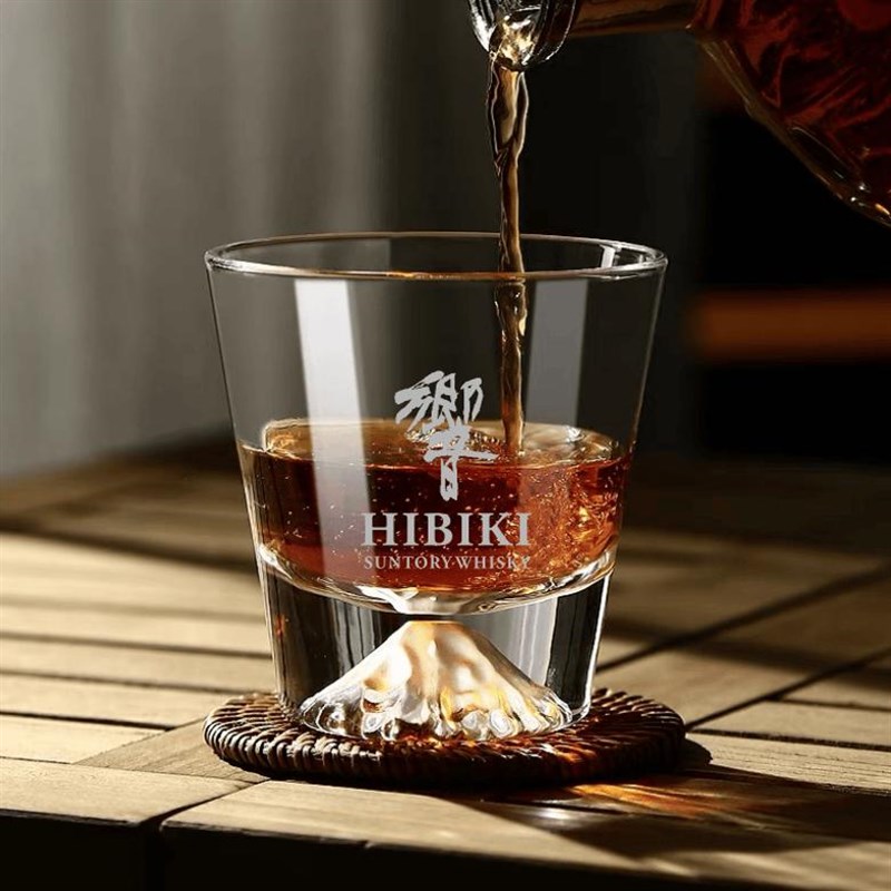 速发日式威士忌酒杯山啤富士山雪创杯意酒杯商用高端玻璃洋酒杯冰
