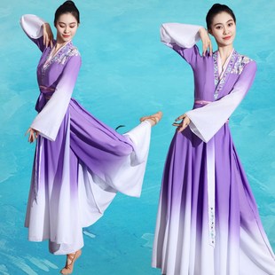 速发古装 舞演出服飘蹈中国风汉唐交领艺考剧目服典独舞易安醉舞逸
