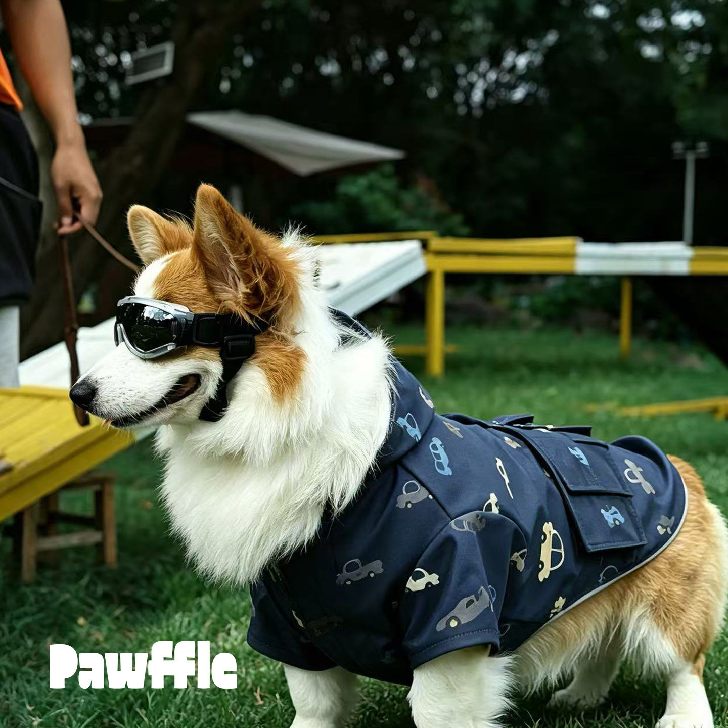 Pawffle狗狗雨衣四季防水外套中大型犬宠物服装户外冲锋衣