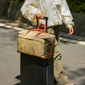 外出大容量短途旅行包女可折叠出差行李袋轻便扩容斜挎手提包男