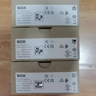 Sick 3P2161漫反射光电传感器订货号1042040方形现货 西克WTB4S