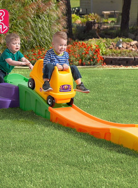 美国Step2儿童云霄飞车宝宝滑行轨道车玩具过山车室内室外游乐场