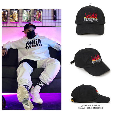 正品带防伪高街火焰ins棒球帽