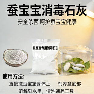 蚕宝宝专用石灰粉小蚕大蚕蚕卵桑叶蚕用工具蜕皮时清理消毒和防病