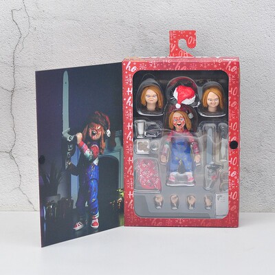 圣诞版鬼娃回魂鬼娃孽种恰奇恰吉Chucky可动人偶模型手办摆件礼物