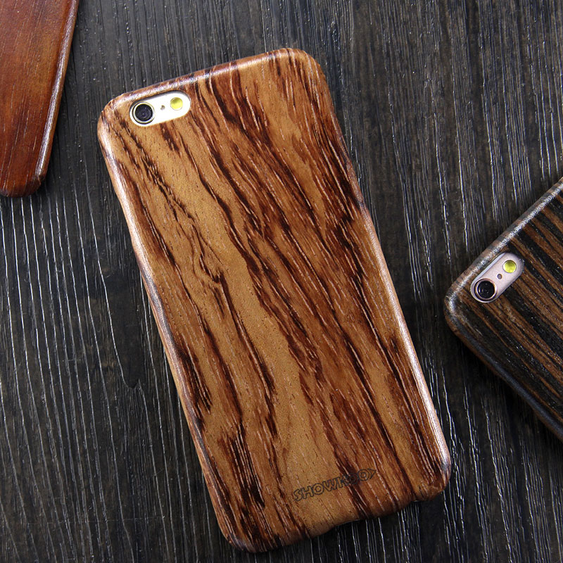 SHOWKOO Kevlar Natural Wood Ultra Slim Case Cover for Apple iPhone 6S Plus/6 Plus & iPhone 6S/6