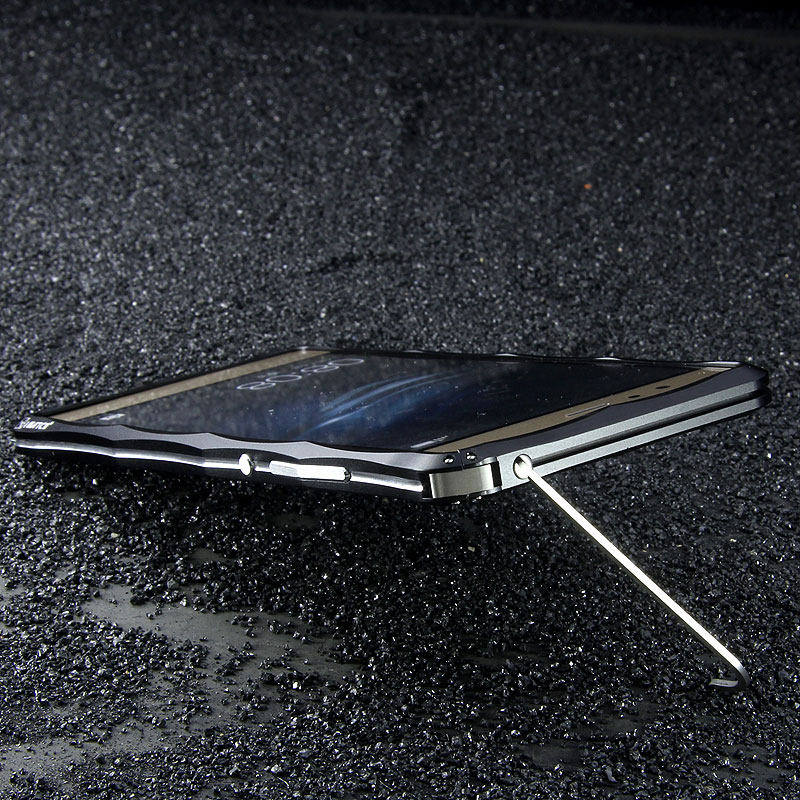 iMatch Slim Light Aluminum Metal Shockproof Bumper with Kickstand for Huawei P9 Plus & Huawei P9