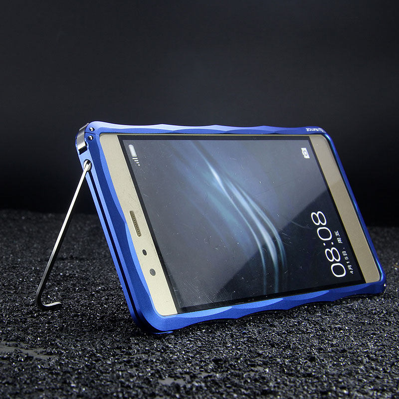 iMatch Slim Light Aluminum Metal Shockproof Bumper with Kickstand for Huawei P9 Plus & Huawei P9