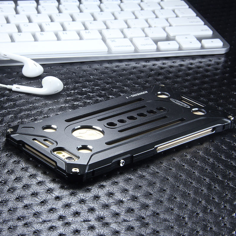KANENG Powerful Aluminum Shell Shockproof Aerospace Metal Case Cover for Apple iPhone 6S/6 & iPhone 6S Plus/6 Plus & iPhone SE