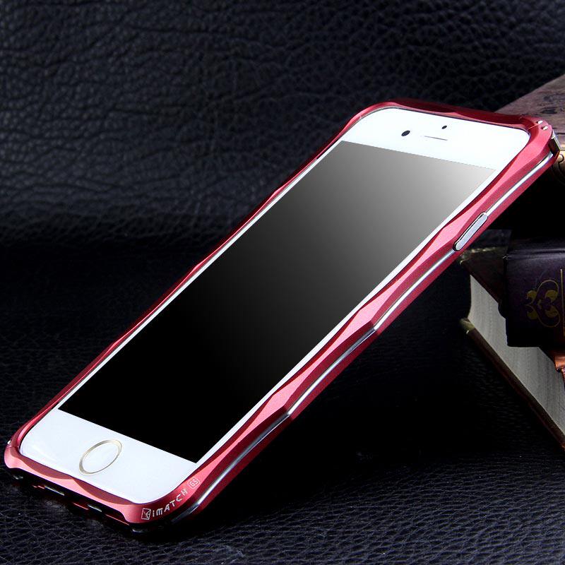 iMatch Slim Light Aluminum Metal Shockproof Bumper with Kickstand for Apple iPhone 6S/6 & iPhone 6S Plus/6 Plus