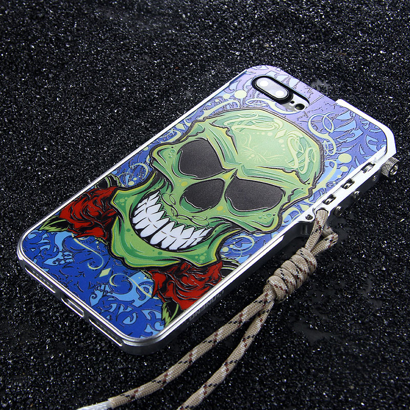 KANENG Mechanical Arm Trigger Aluminum Bumper Metal Frame Case Cover for Apple iPhone 7 Plus & iPhone 7