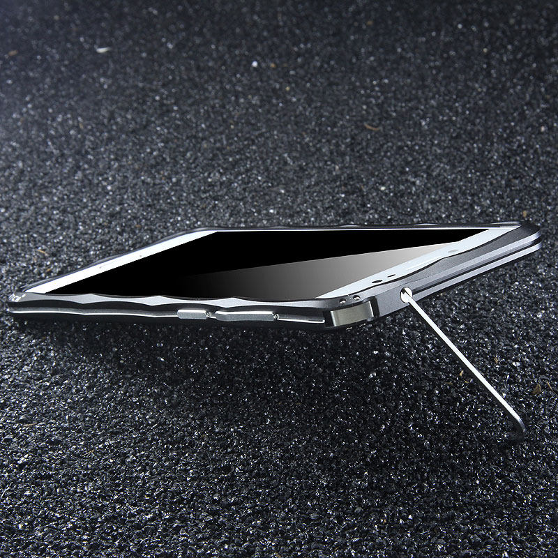 iMatch Slim Light Aluminum Metal Shockproof Bumper with Kickstand for vivo X7 Plus & vivo X7
