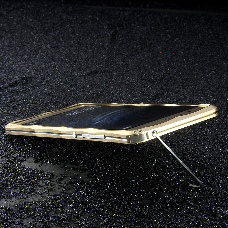 iMatch Slim Light Aluminum Metal Shockproof Bumper with Kickstand for Huawei P9 Plus & Huawei P9