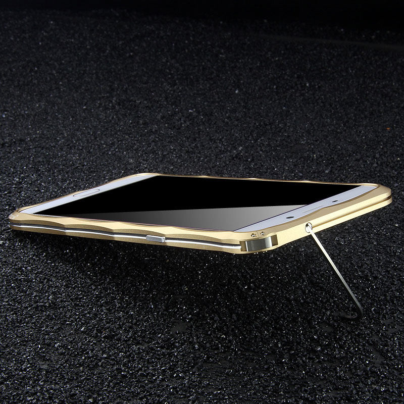 iMatch Slim Light Aluminum Metal Shockproof Bumper with Kickstand for OPPO R9 Plus & OPPO R9
