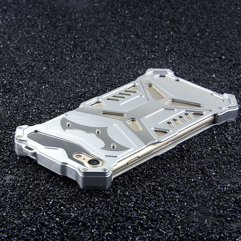 Crescent Knife Batman Stainless Steel Mirror Shockproof Aluminum Metal Case Cover for Apple iPhone 7 Plus & iPhone 7