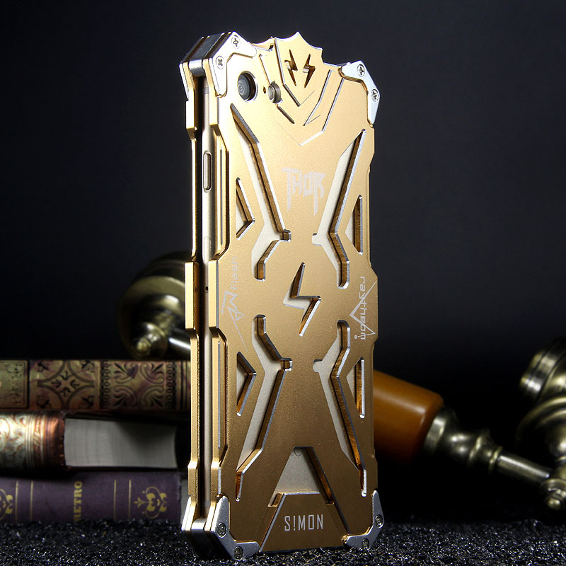 SIMON THOR Aviation Aluminum Alloy Shockproof Armor Metal Case Cover for Apple iPhone  7 Plus & iPhone 7