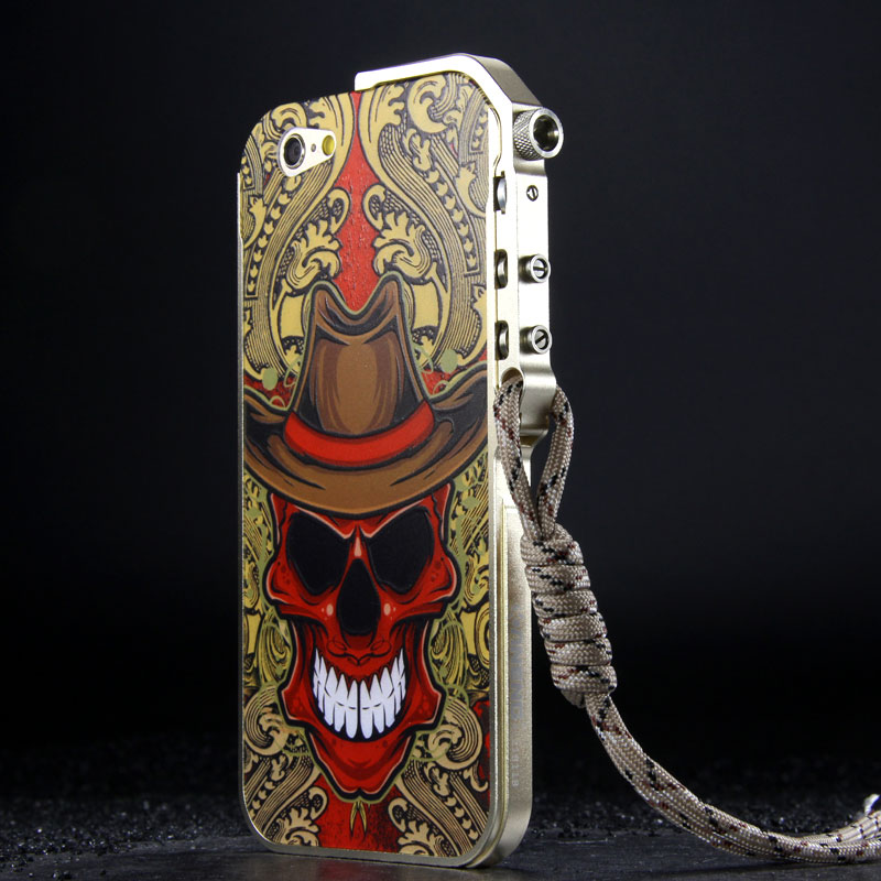 KANENG Mechanical Arm Trigger Aluminum Bumper Metal Frame Cameo PC Back Case Cover for Apple iPhone 6S/6 & iPhone 6S Plus