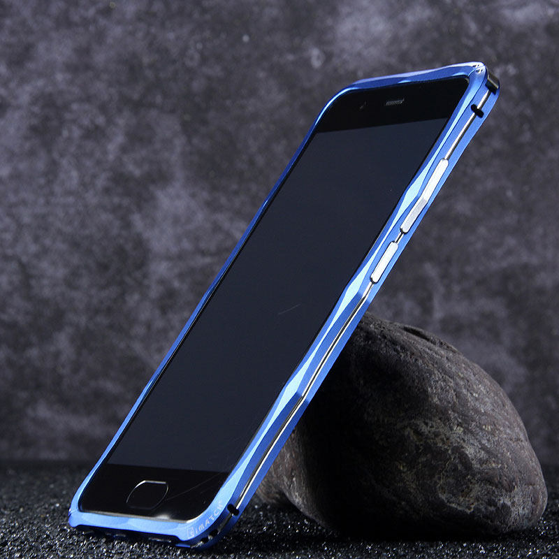 iMatch Slim Light Aluminum Metal Shockproof Bumper Case with Kickstand for Huawei P10 & Huawei P10 Plus