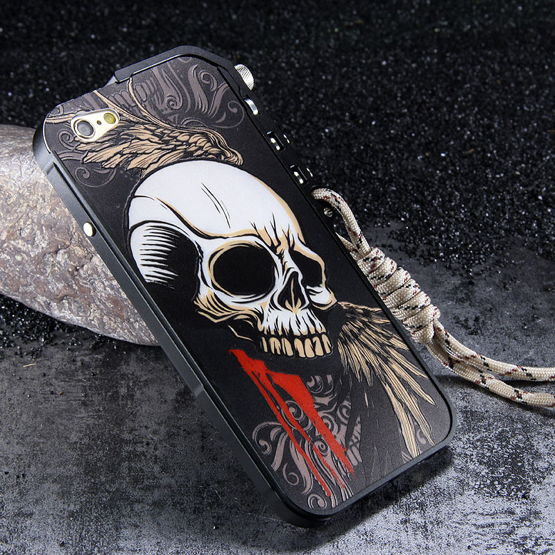 KANENG Mechanical Arm Trigger Aluminum Bumper Metal Frame Cameo PC Back Case Cover for Apple iPhone 6S/6 & iPhone 6S Plus