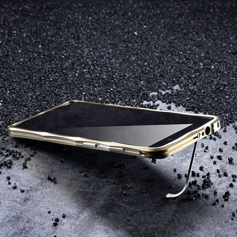 iMatch Slim Light Aluminum Metal Shockproof Bumper Case with Kickstand for Huawei Mate 10 & Huawei Mate 10 Pro